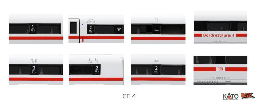 Kato N - ICE-4 DB-BR 412, 7 Car Set A: 10-1512A - B52 Online