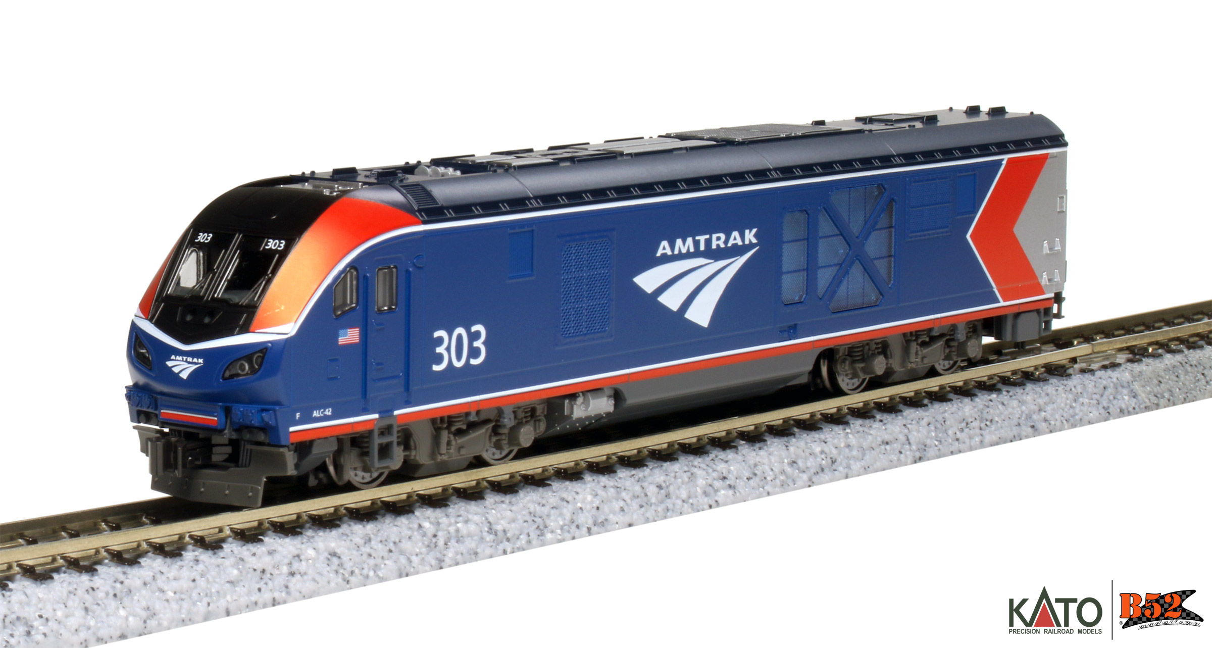 Amtrak KATO ALC-42 Nゲージ 301 50周年記念モデル 176-6052-a.jpg