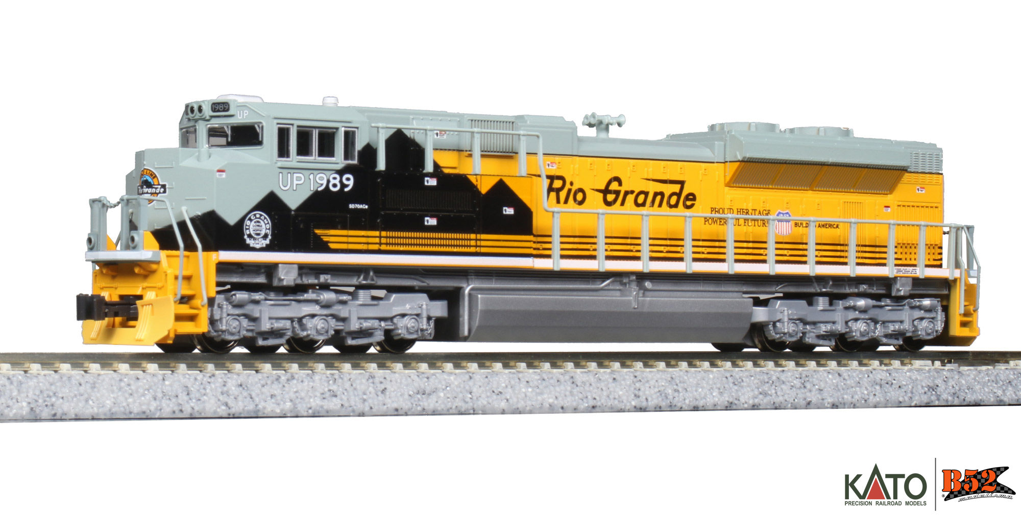 KATO 176-8405 EMD SD70ACe Nゲージ Kato N - Locomotiva EMD SD70ACe UP - Rio Grande #1989: 176-8405
