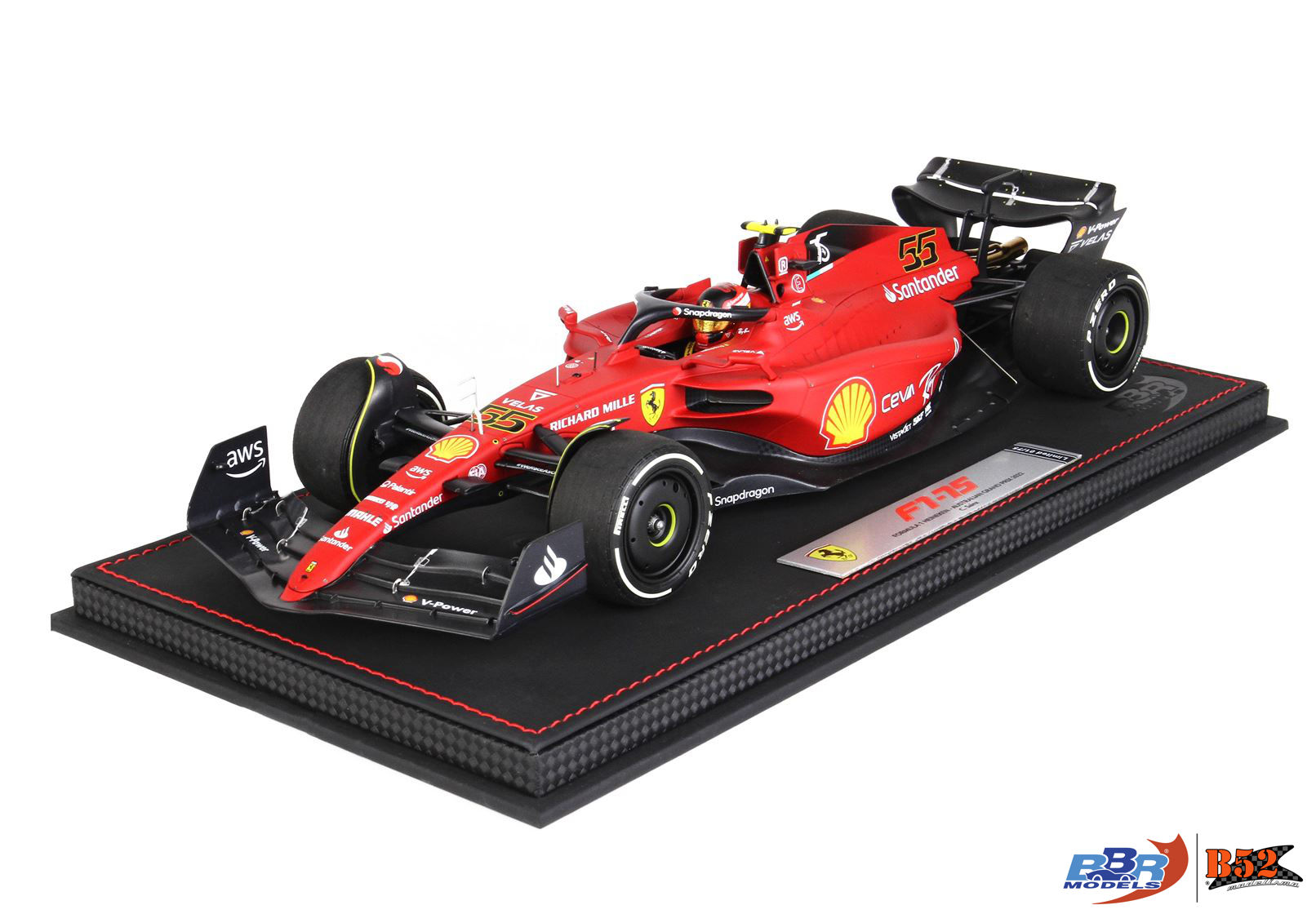 BBR - Ferrari F1-75 Sainz #55, GP Austrália 2022: BBR221865DIE