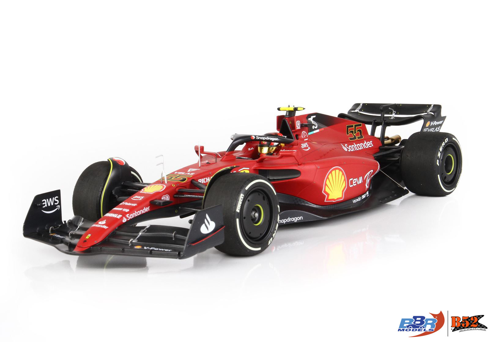 BBR - Ferrari F1-75 Sainz #55, GP Austrália 2022: BBR221865DIE