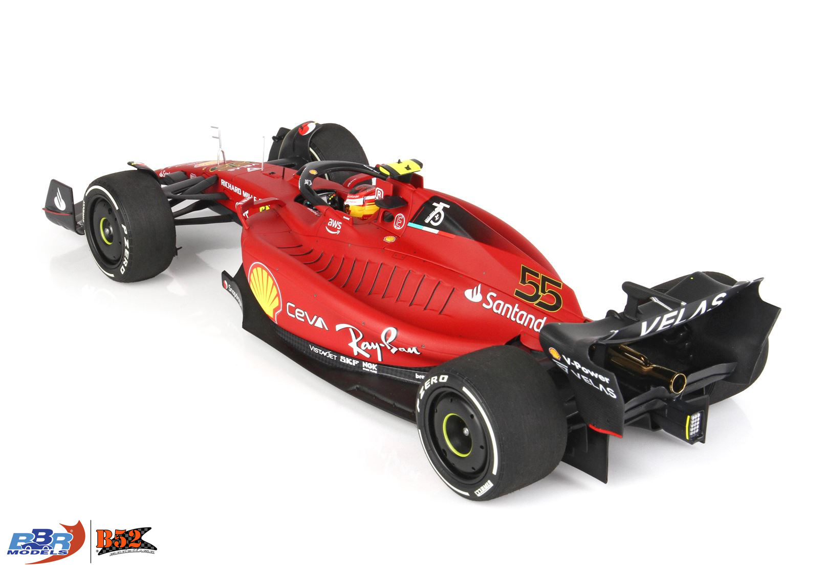 BBR - Ferrari F1-75 Sainz #55, GP Austrália 2022: BBR221865DIE