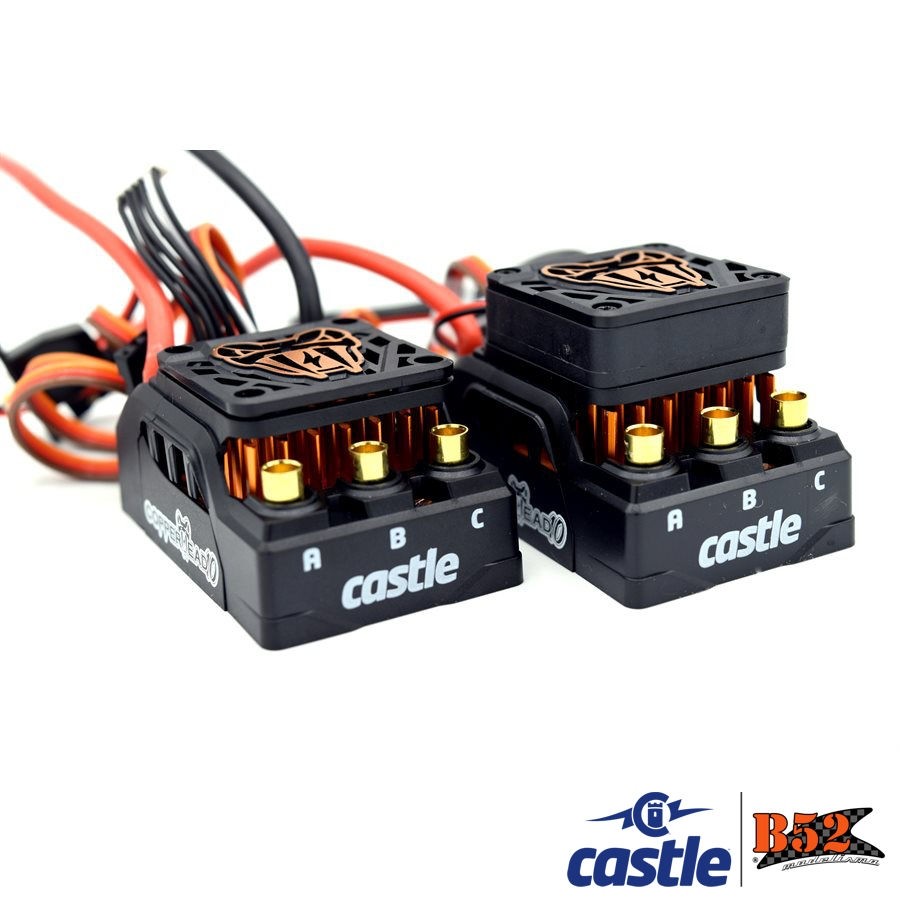 Castle - Copperhead 10 ESC + Motor 1415-2400Kv - 1:10: 010-0166-12 ...