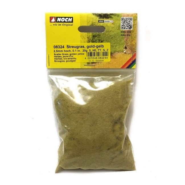 Noch – Herbes Jaunes 2,5 Mm – Sac 20 G – Pour Maquettes Ferroviaires – Voies G,0,H0,TT,N,Z