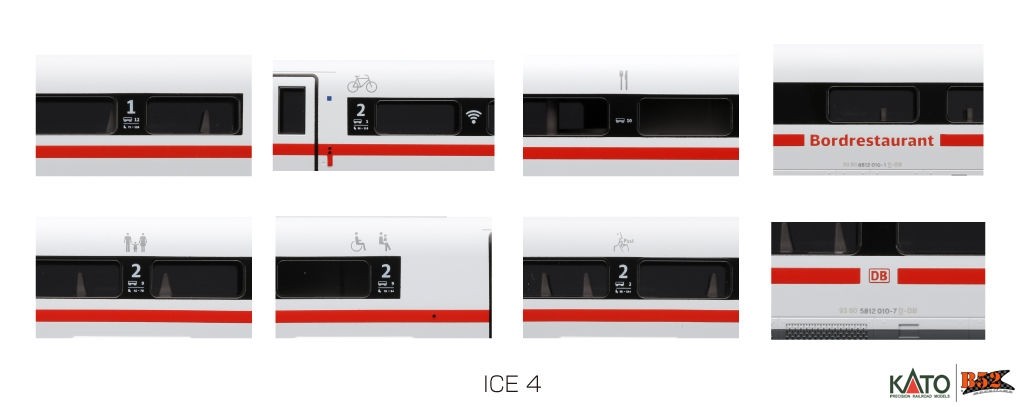 Kato N - ICE-4 DB-BR 412, 7 Car Set A: 10-1512A - B52 Online