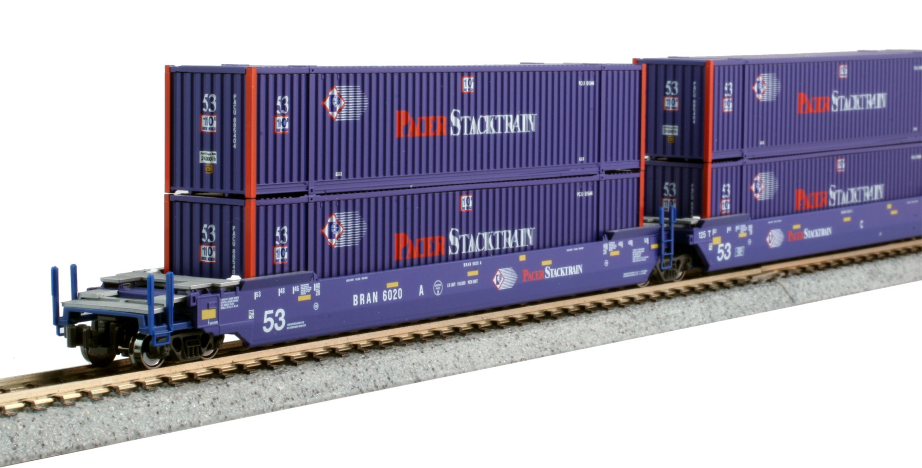 Kato N - Gunderson MAXI-IV Pacer Stacktrain #6020: 106-6179 - B52 Online