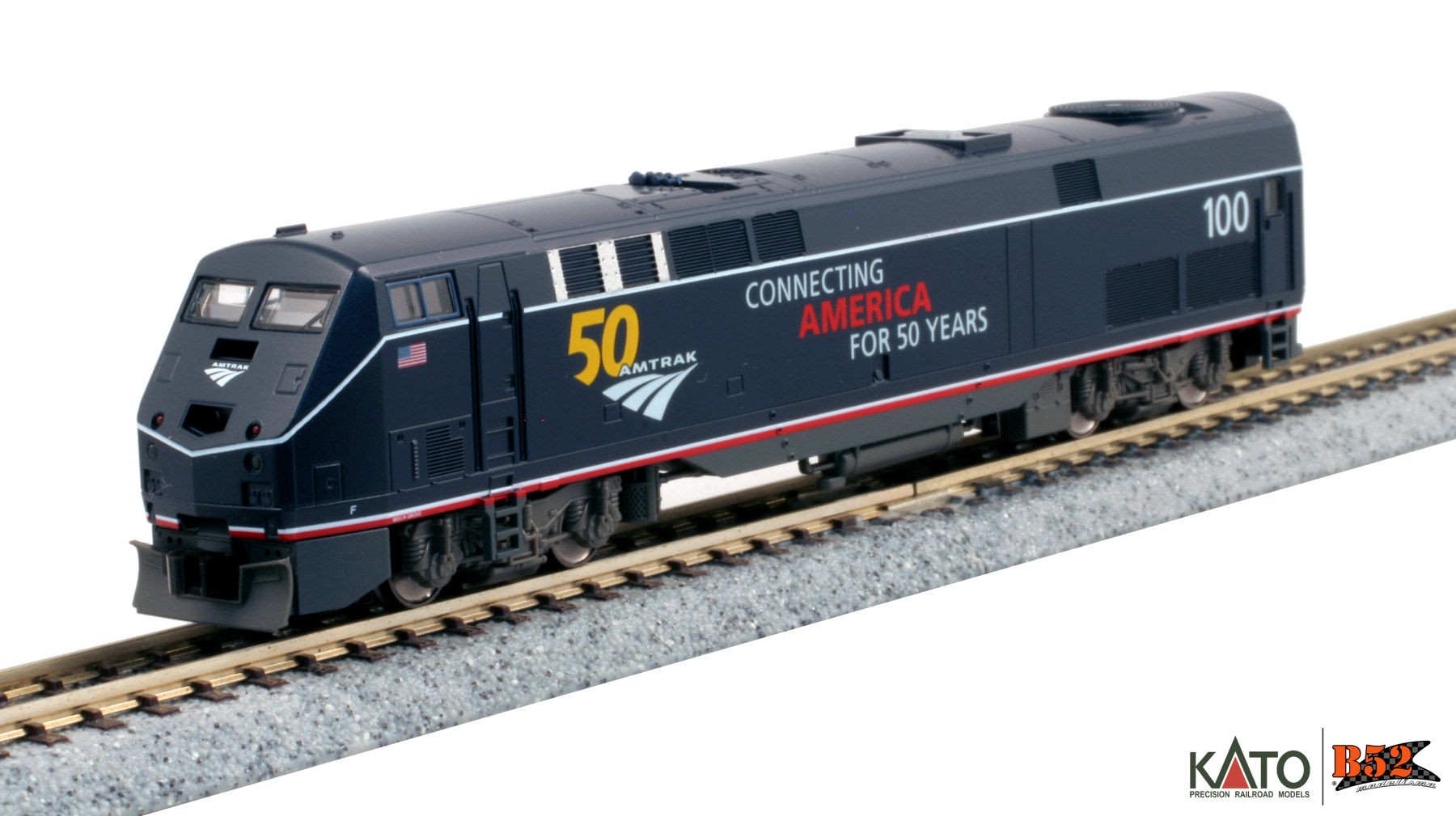 Kato N - Locomotiva GE P42 "Genesis" Amtrak #100 - 50 Anos: 176-6035 ...
