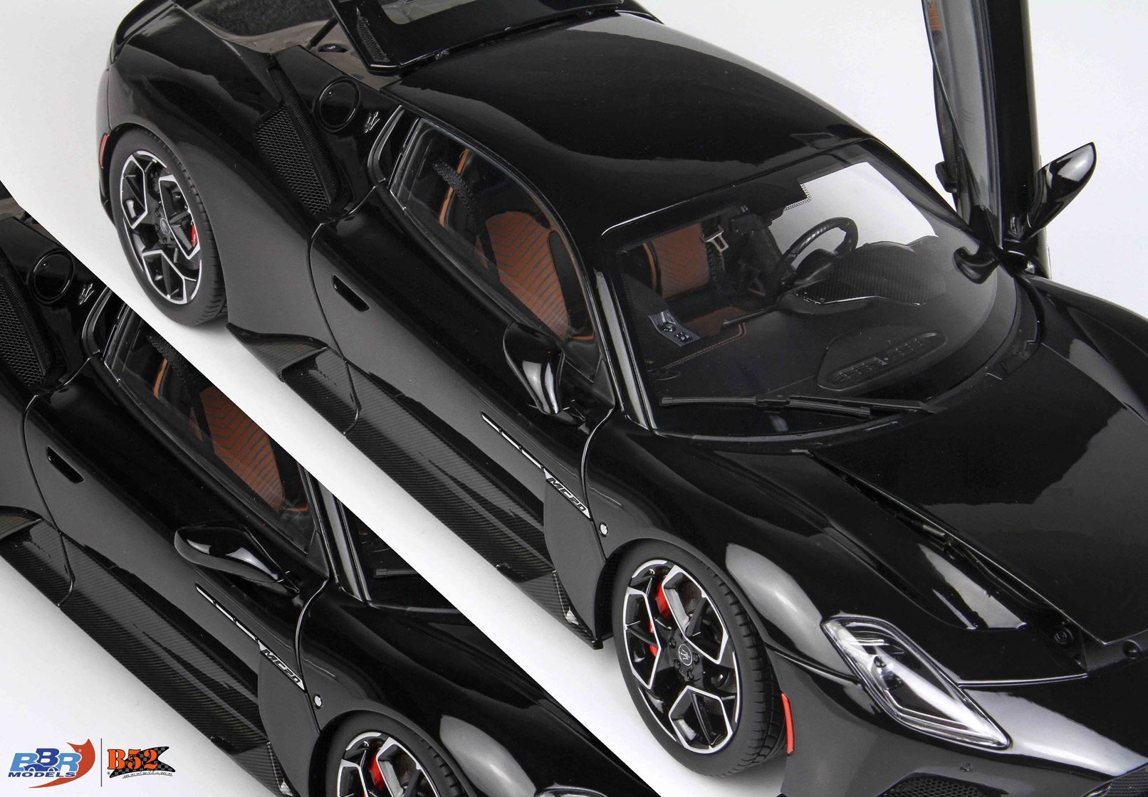 BBR HE180051B Maserati MC20 Nero Enigma 1/18 - Précommande Neuve