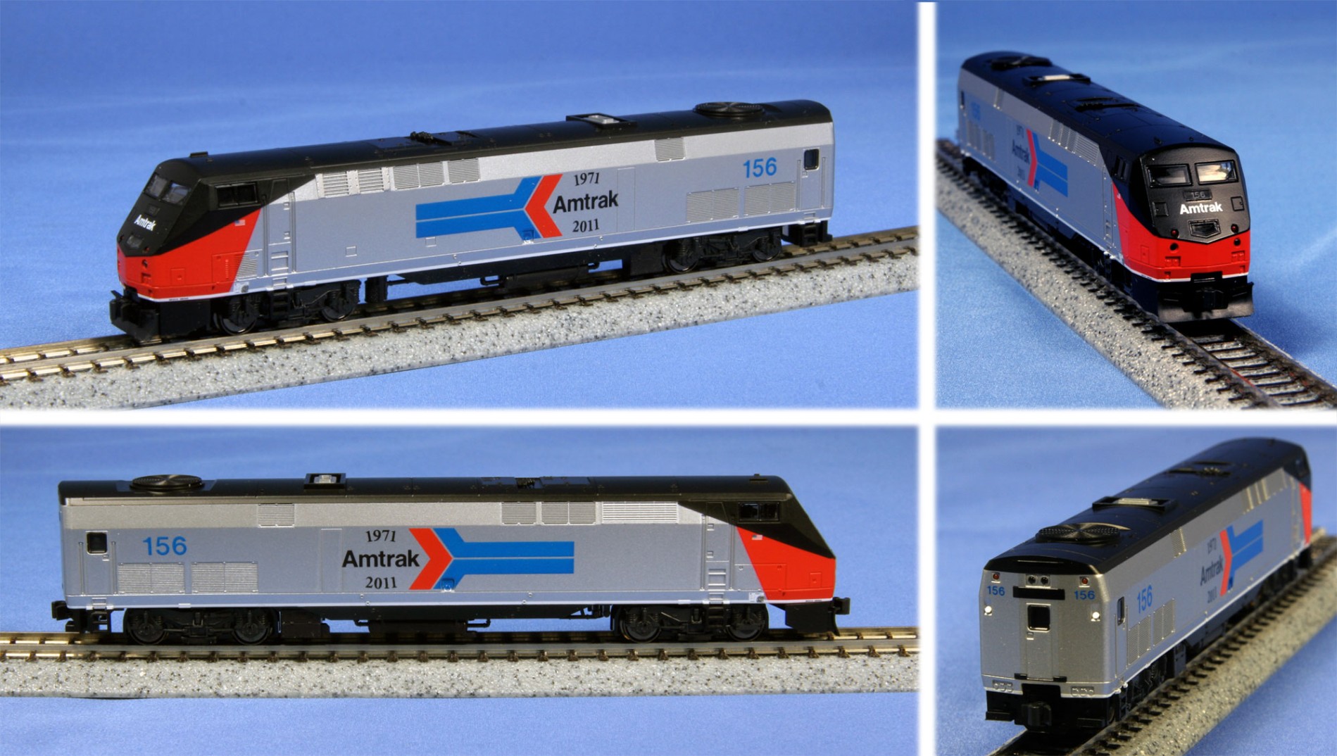 Kato N - Locomotiva GE P42 Amtrak 40th Anniversary Phase I #156