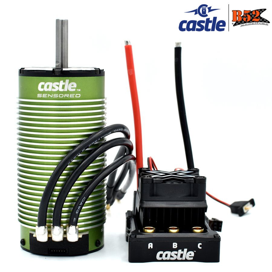 Castle - Mamba Monster X 8S ESC + Motor 2028-800Kv - 1:6: 010-0165