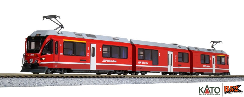 Kato N - Rhätische Bahn "Allegra", 3 Car Set: 10-1273