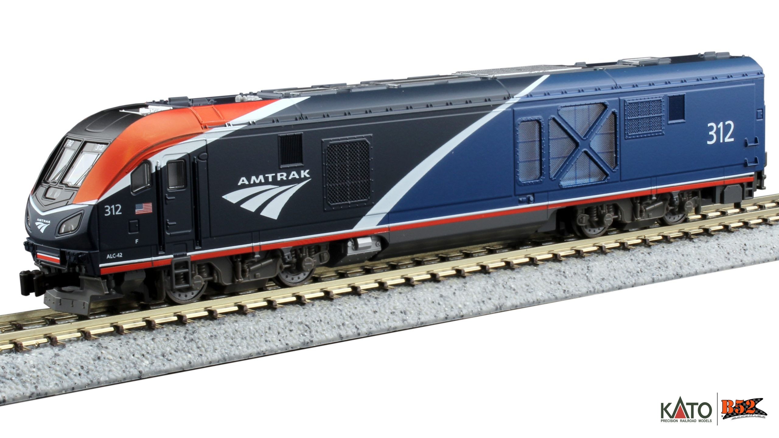 Kato N - Locomotiva Siemens ALC-42 Amtrak #312: 17736-L - 176-6054