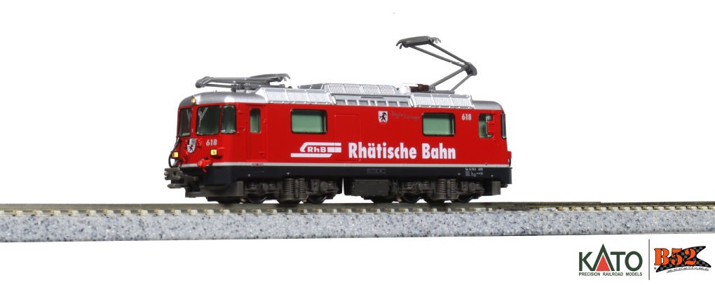 KATO 3102-3 Ge4/4-Ⅱ 618 Kato N - Locomotiva Elétrica Ge4/4-II #618 RhB: 3102-3 - B52 Online