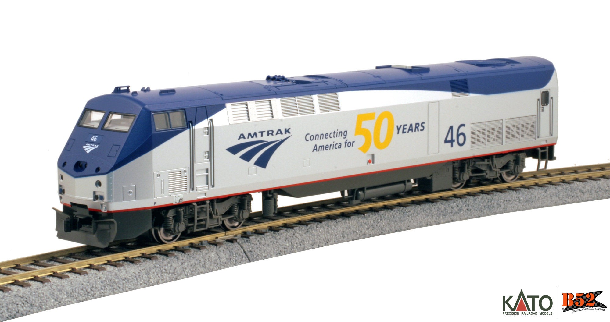 Kato HO - Locomotiva GE P42 "Genesis" Amtrak #46, 50 Anos: 37-6112