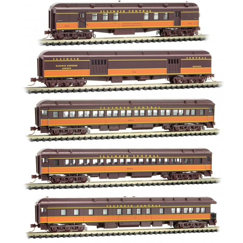 Micro-Trains N - Illinois Central Heavyweight 5 Pack