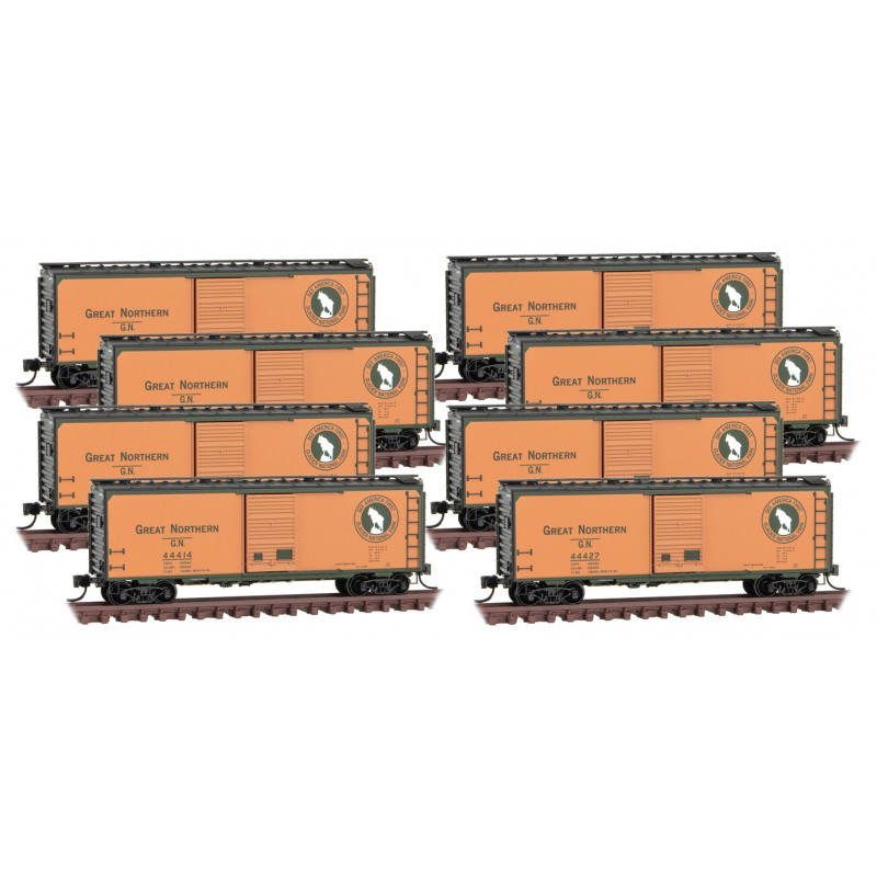 Micro-Trains N - Vagões Fechados de 40' (Box Car), 8-pack: 993 00 820
