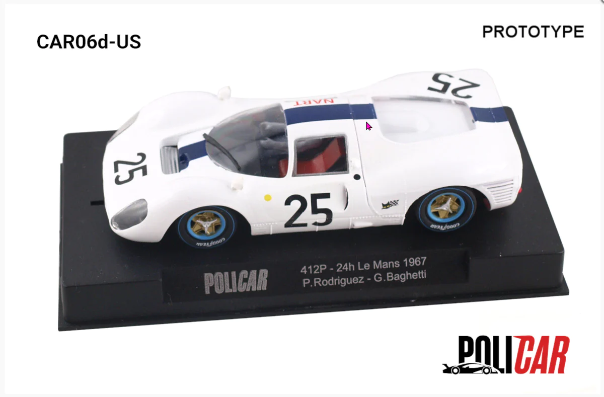 Policar Ferrari 412P - no. 25 - 24h Le Mans 1967 - CAR06d - US Model