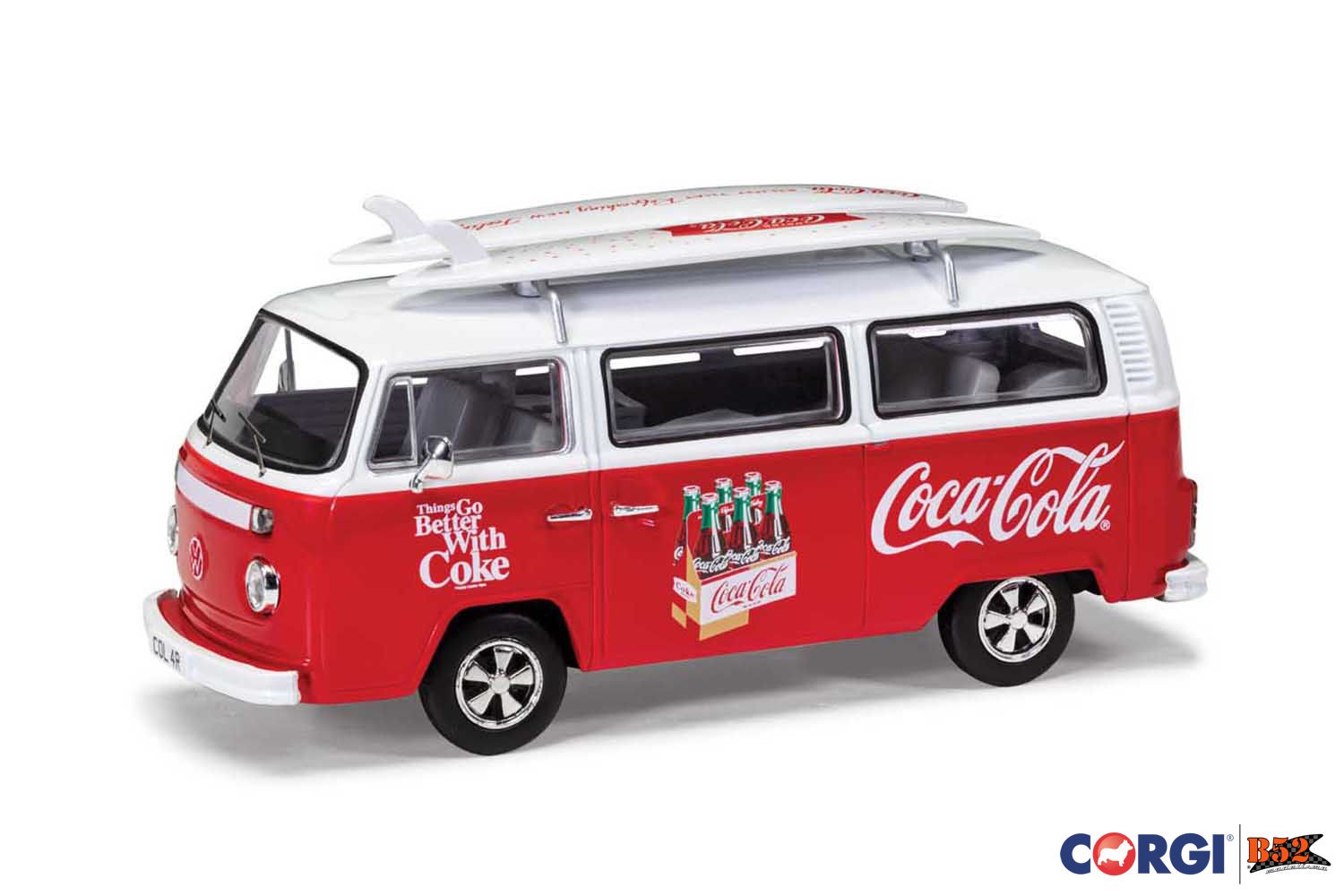 Corgi - VW Kombi T2 Bay Window Surf, Coca-Cola®: CC02746