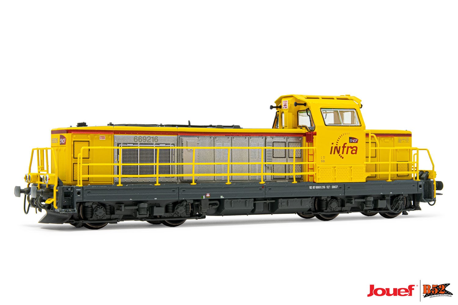 Jouef HO - Locomotiva Diesel Classe BB 669216, SNCF: HJ2393 - B52