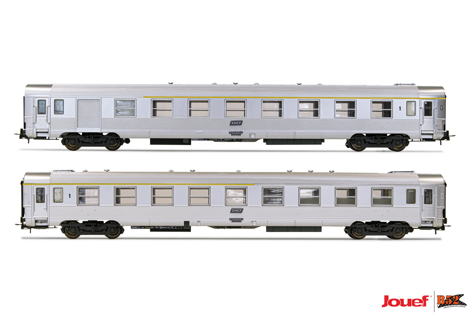 Coffret Train Jouef HJ4042 INOX 3 éléments HO - Occasion Très Bon état