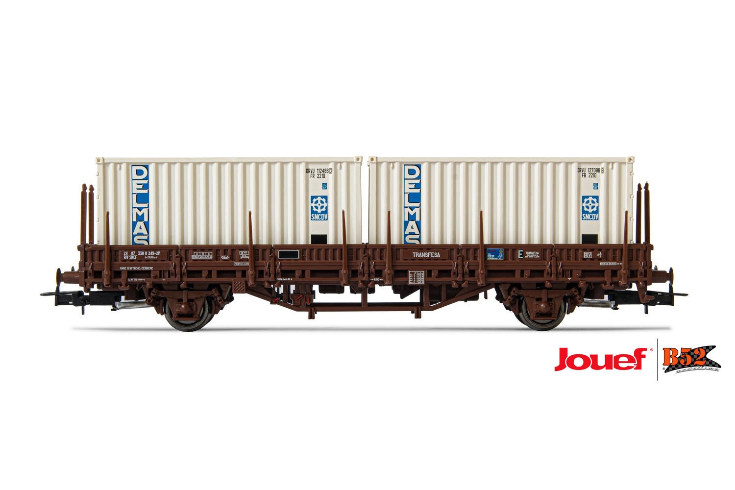 Jouef HO - Vagão Plataforma Lgs de 2 eixos, SNCF: HJ6175