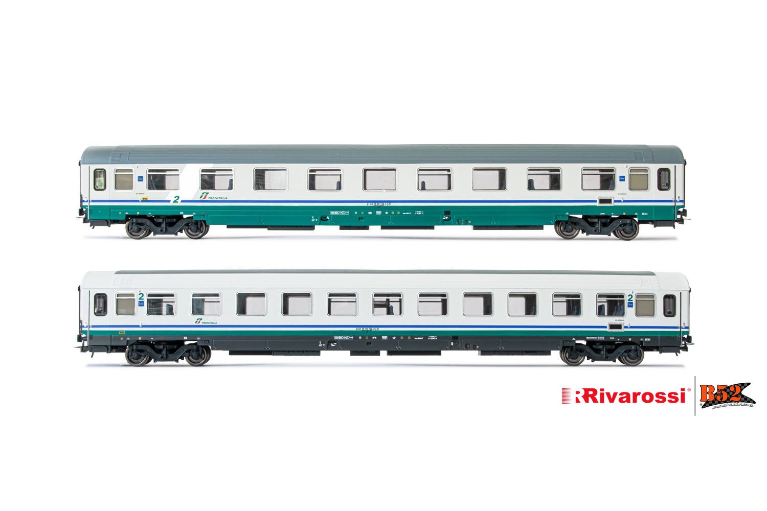 Rivarossi HO - Carros de Passageiros, set com 2, FS: HR4286