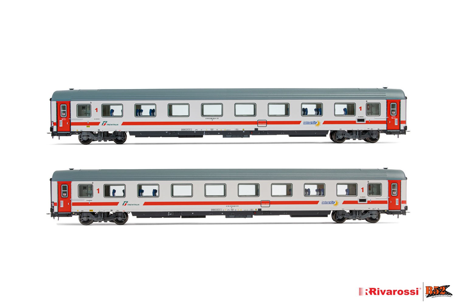 Rivarossi HO - Carros de Passageiros, set com 2, FS: HR4315