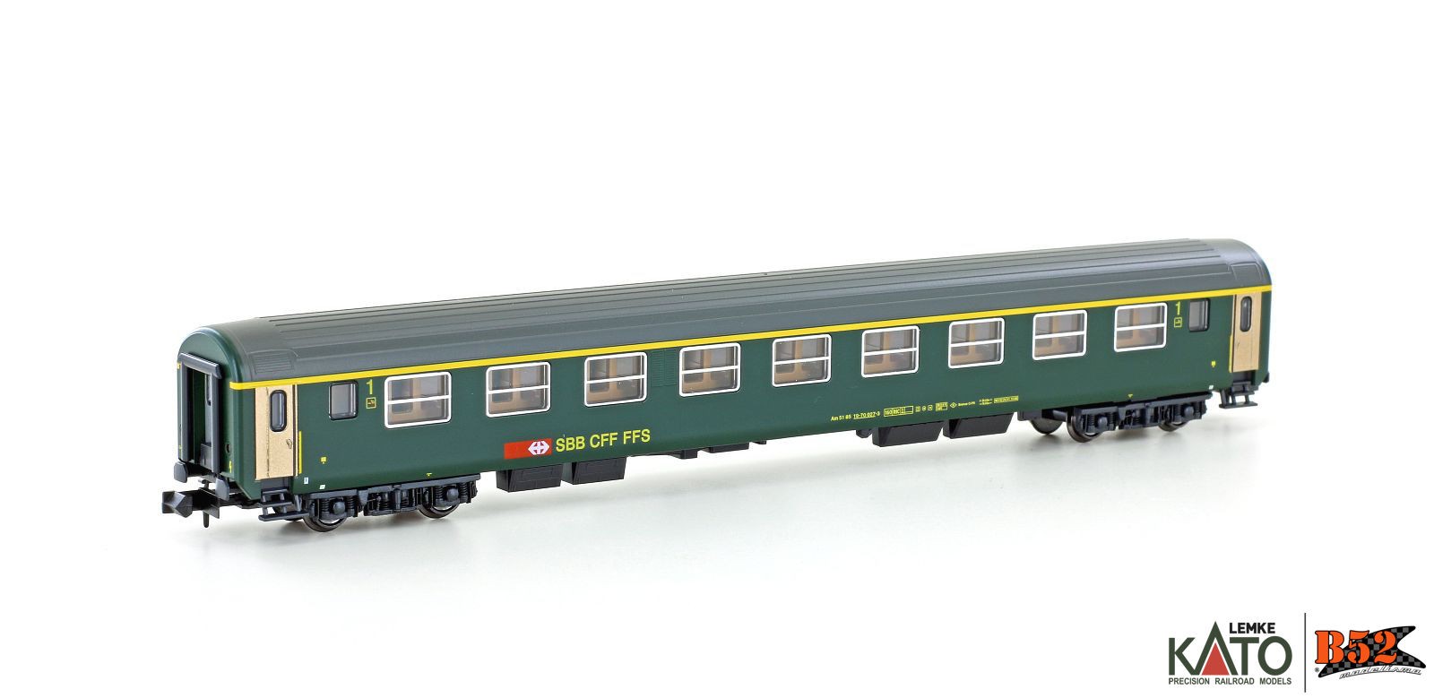 Lemke KATO by K105006 N Güterzug-Set E-Lok BR 169 mit 2 Güterwagen DB, Ep.IV Grün (K105006) ab Lemke KATO by K105006 N Güterzug-Set E-Lok BR 169 mit 2 Güterwagen DB, Ep.IV Grün (K105006) ab