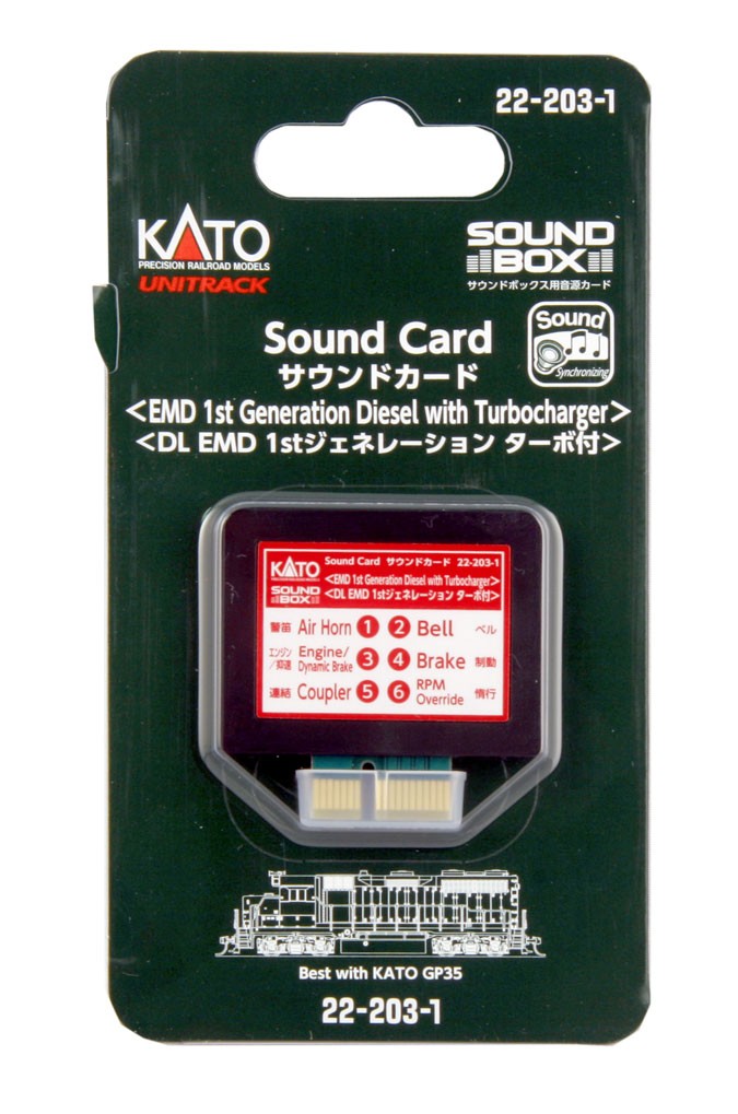 Kato - Cartão para "Sound Box”, 1ª Geração EMD Diesel: 22-203-1