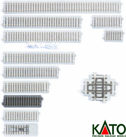 Kato HO - Trilho Reto, S123: 2-140