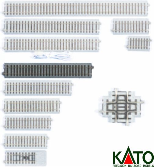 Kato HO - Trilho Reto S227: 2-160