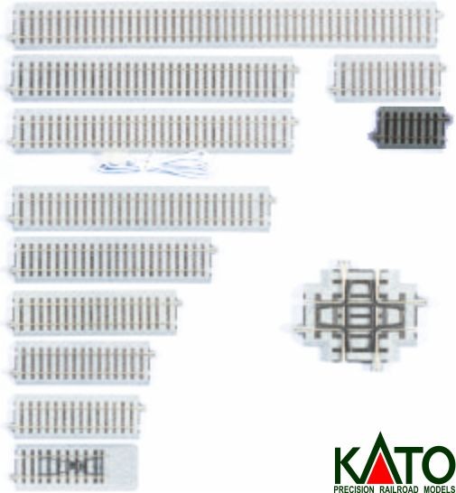 Kato HO - Trilho Reto S60: 2-105