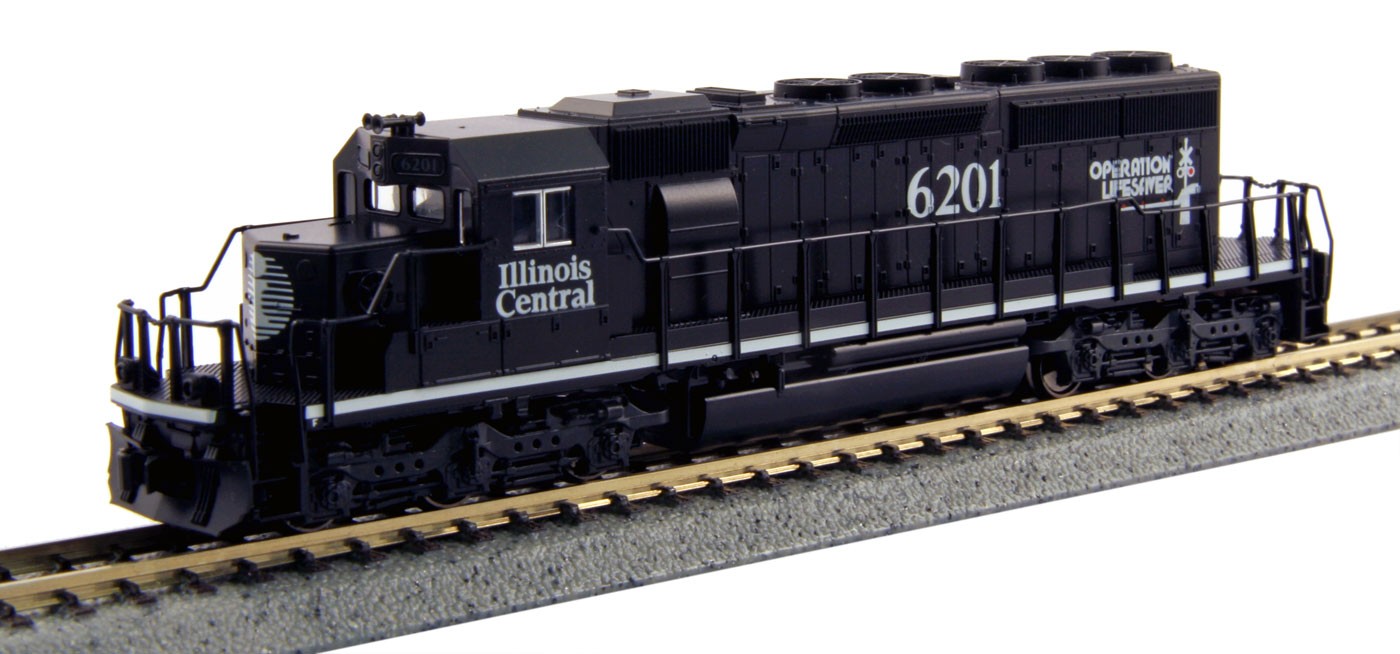 Kato N - Locomotiva SD40-2 Illinois Central #6201: 176-4957