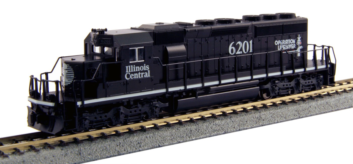 Kato N - Locomotiva SD40-2 Illinois Central #6201: 176-4957 - B52
