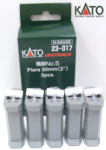 Kato N - Pilares para Ponte Simples - 50mm: 23-017