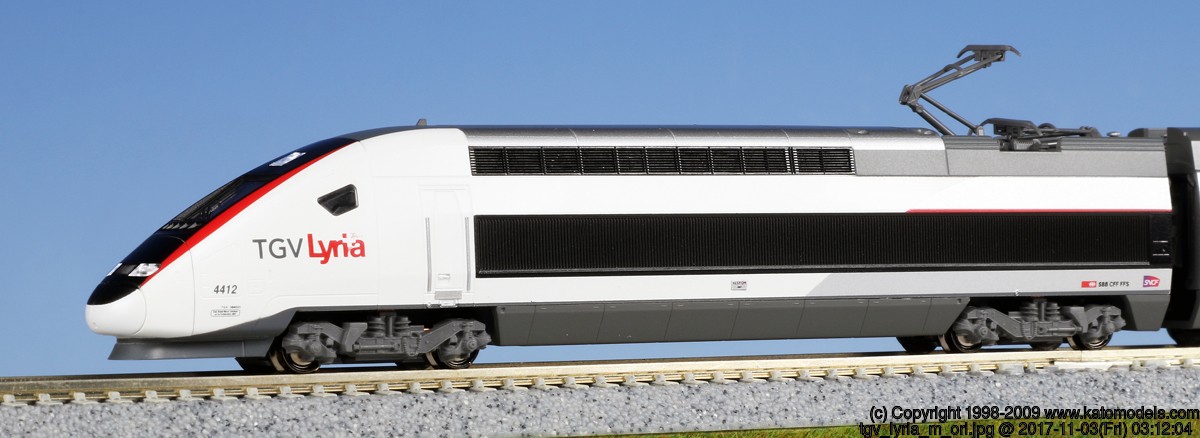 Kato N - TGV Lyria. Composição com 10 carros - Kato Japão: 10-1325