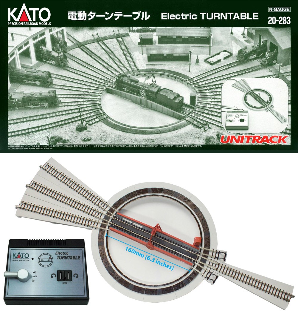 Kato N - TURNTABLE Elétrico (Virador de locomotiva): 20-283 - B52
