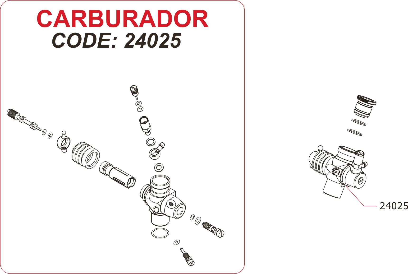 Novarossi - Carburador "Slide", 3,5cc: NV-24025
