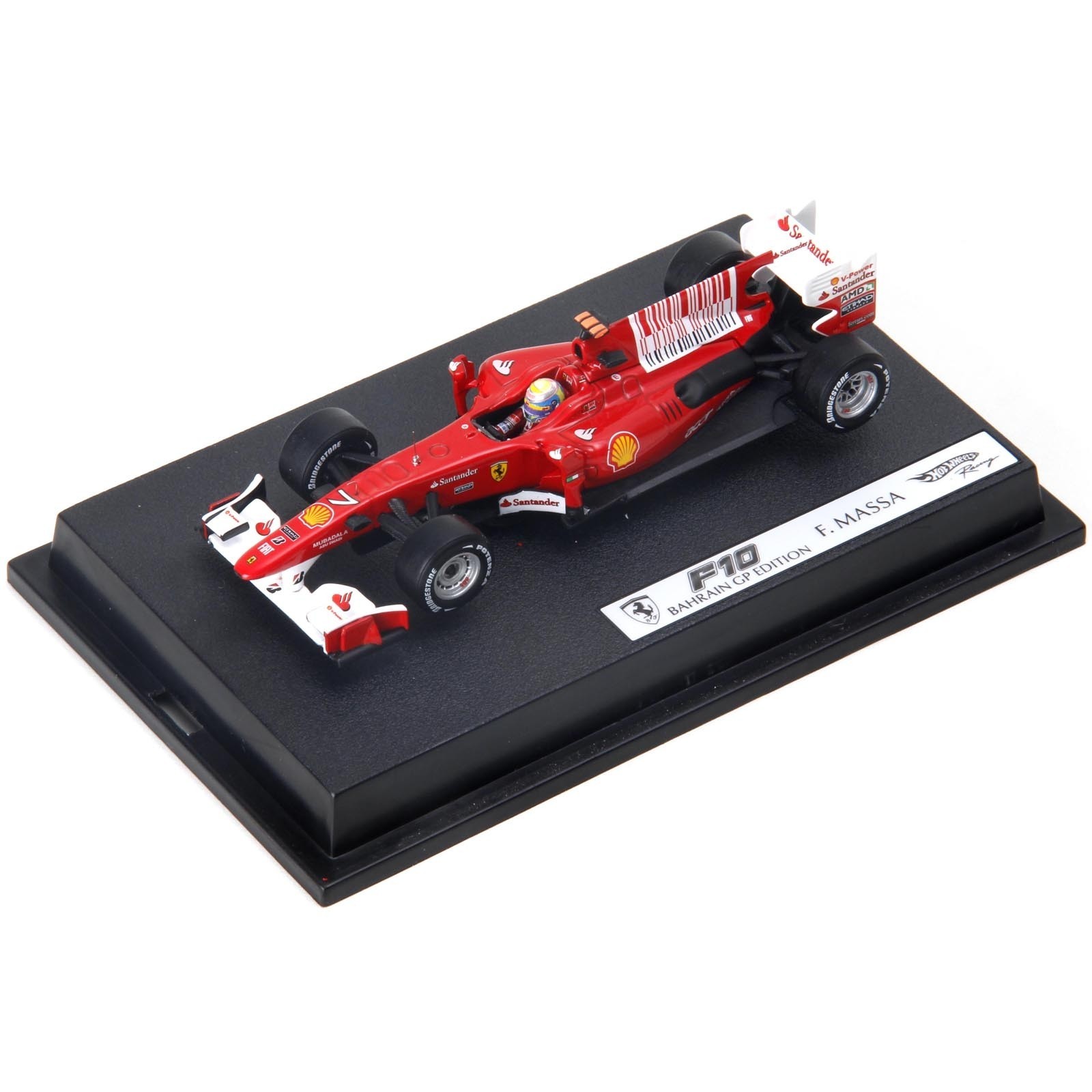 Hot Wheels - Ferrari F10 Massa #7, Edição GP Bahrain - 1/43: T6290