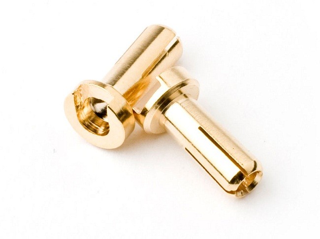 TQ - Plug "Bullet" Gold 4mm (Low Profile) - TQ2502