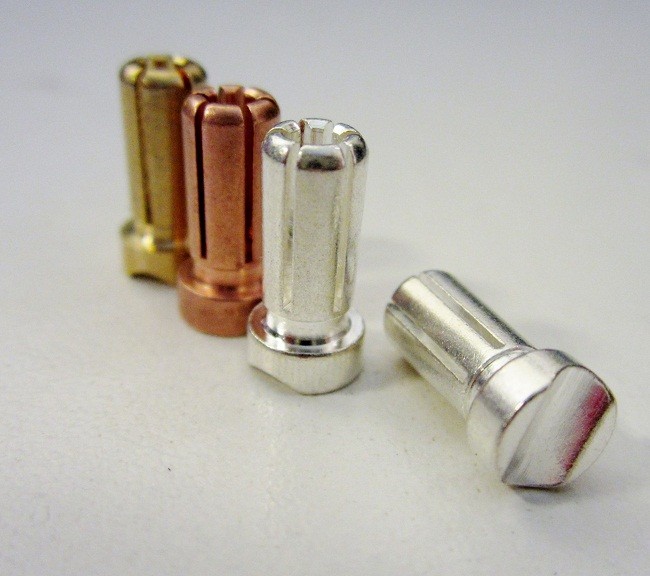 TQ - Plug "Bullet" Silver 5mm (Cobre/Prata) - TQ2510