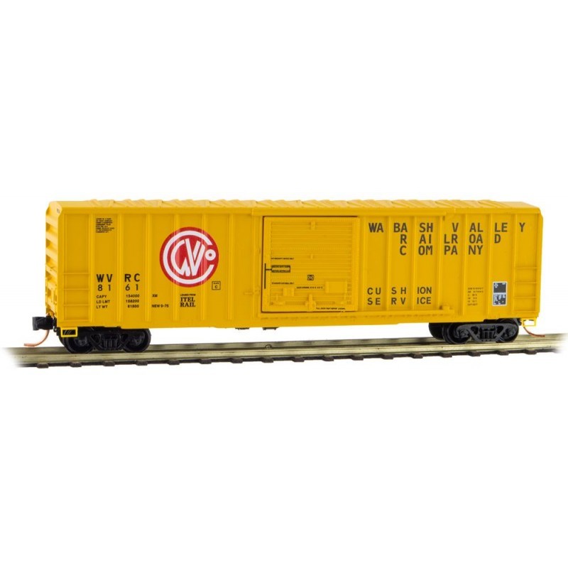 Micro-Trains N - Vagão Fechado de 50', Rib Side Box Car, WVRC #8161