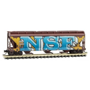 Micro-Trains N - Vagão Hopper BNSF, Grafitado: 094 44 430