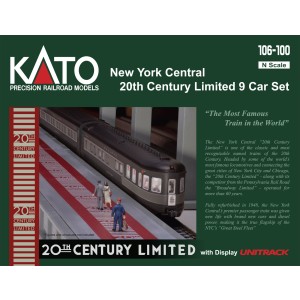 Kato N - NYC "20th Century Limited" 9 Car Set: 106-100