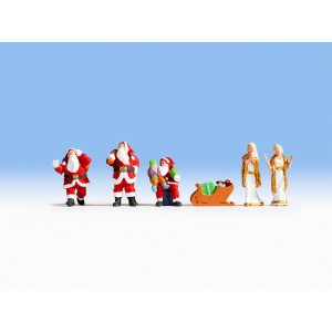 Noch - Papai Noel e Anjos (Santa Claus and Angels) - Escala HO: 15920
