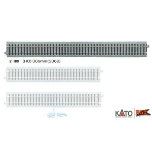 Kato HO - Trilho Reto S369 mm: 2-180