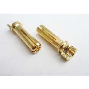 TQ - Plug "Bullet" Gold 4mm (Narrow Top) - TQ2506