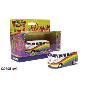 Corgi - VW Kombi, Peace Love and Rainbows: CC02739