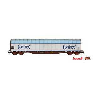 Jouef HO - Vagão "Tarpaulin" de 4 eixos "Contrex" - SNCF: HJ6275