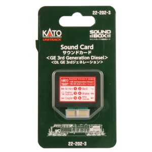 Kato - Cartão para "Sound Box”, 3ª Geração GE Diesel: 22-202-3
